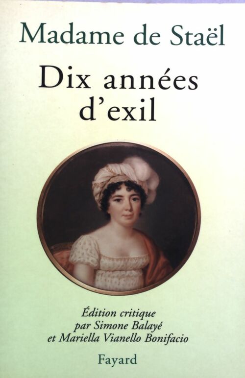 Livrenpoche : Dix années d'exil - Madame Staël De - Livre