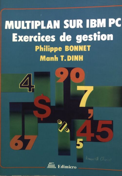 Multiplan sur I.B.M. P.C - Philippe Bonnet -  Édimicro GF - Livre