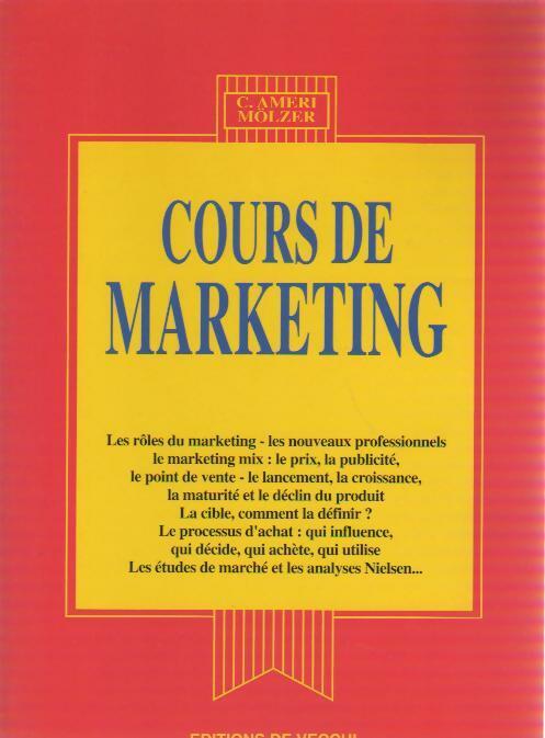 Livrenpoche : Cours de marketing - C. Ameri Molzer - Livre