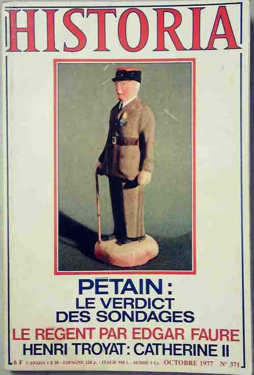 Livrenpoche : Historia n°371 : Pétain : Le verdict des sondages - Collectif - Livre