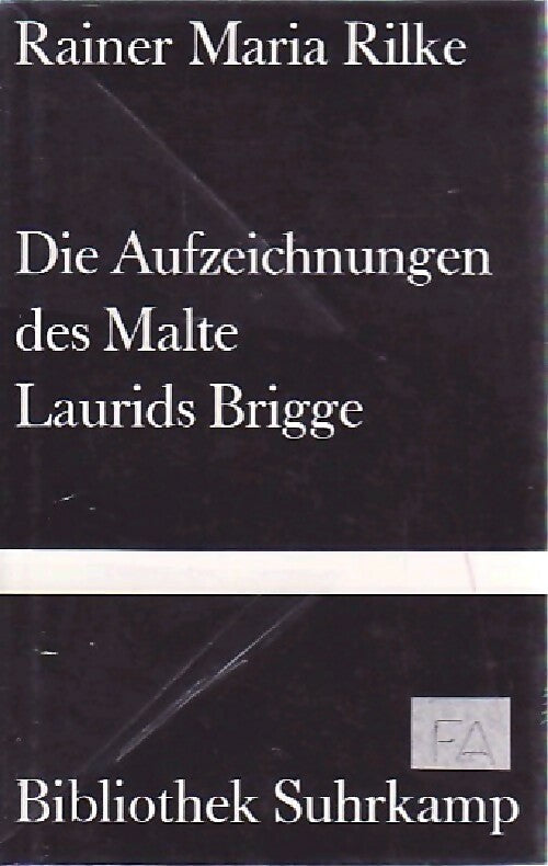 Livrenpoche : Die Aufzeichnungen des Malte Laurids Brigge - Rainer Maria Rilke - Livre