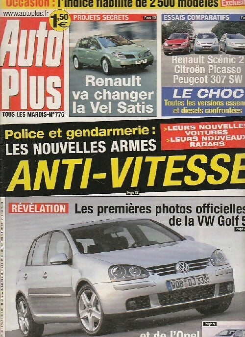 Livrenpoche : Auto Plus n°776 : Police et gendarmerie : les nouvelles armes anti-vitesse - Collectif - Livre