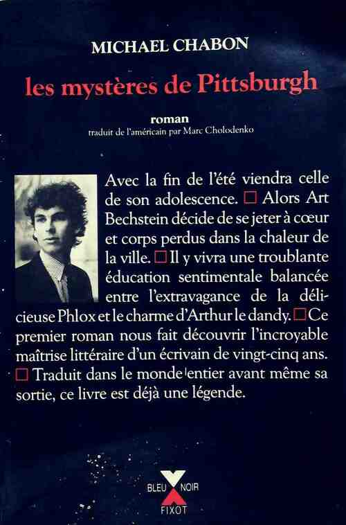 Livrenpoche : Les mystères de Pittsburgh - Michel Chabon - Livre