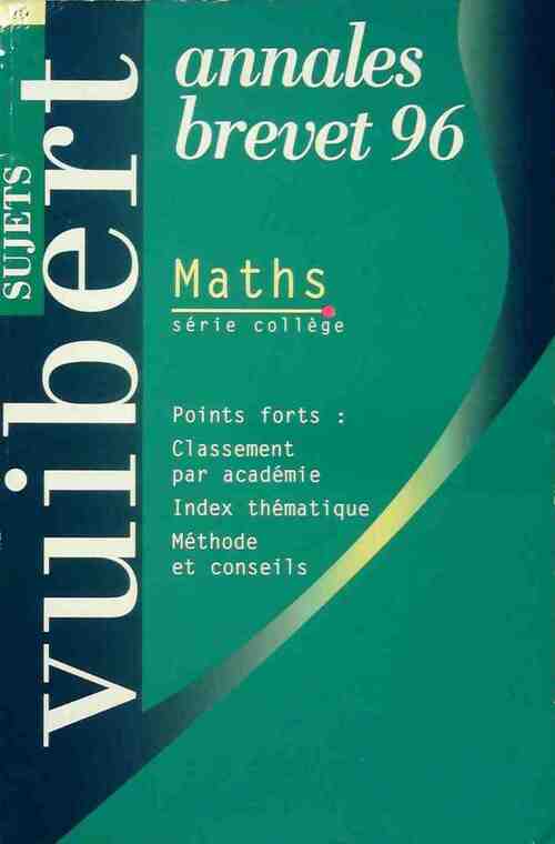 Livrenpoche : Mathématiques Brevet Sujets 1996 - Collectif - Livre