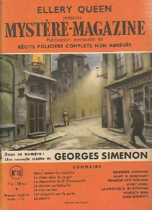 Livrenpoche : Mystère magazine n°16 - Collectif - Livre