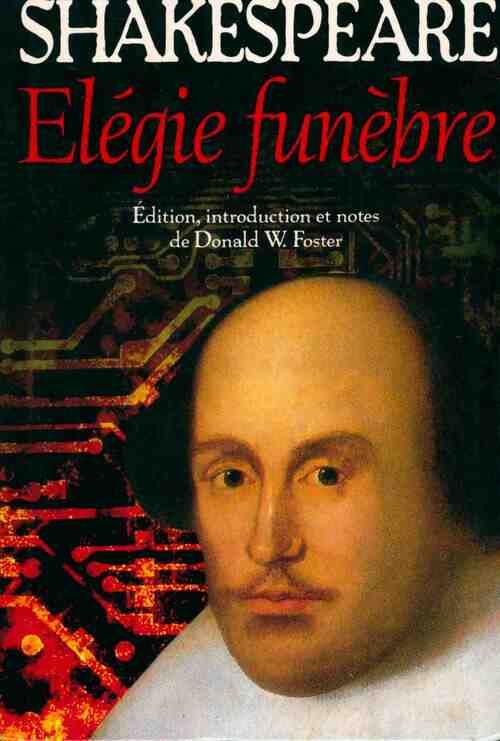 Livrenpoche : Elégie funèbre - William Shakespeare - Livre