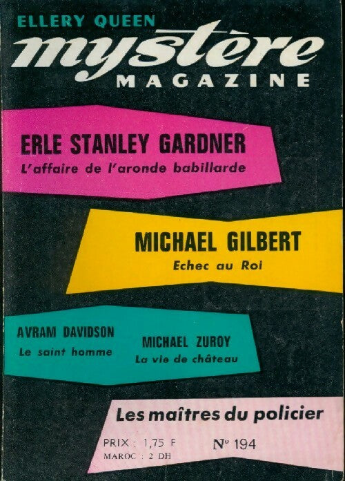 Livrenpoche : Mystère magazine n°194 - Collectif - Livre