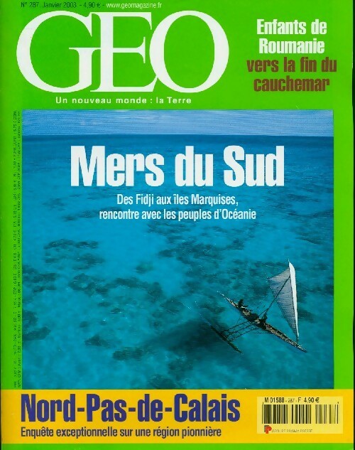 Livrenpoche : Géo n°287 : Mers du sud / Nord-Pas-de-Calais - Collectif - Livre