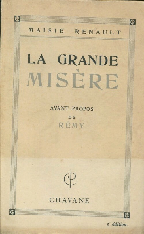 Livrenpoche : La grande misère - Maisie Renault - Livre