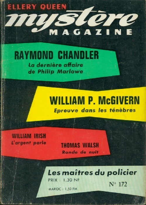 Livrenpoche : Mystère magazine n°172 - Collectif - Livre