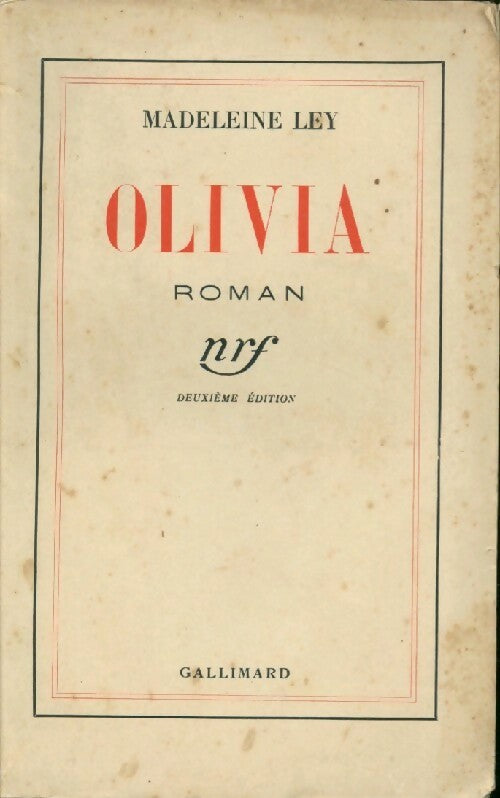 Livrenpoche : Olivia - Madeleine Ley - Livre
