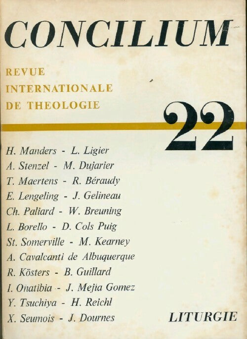 Livrenpoche : Concilium n°22 - Collectif - Livre
