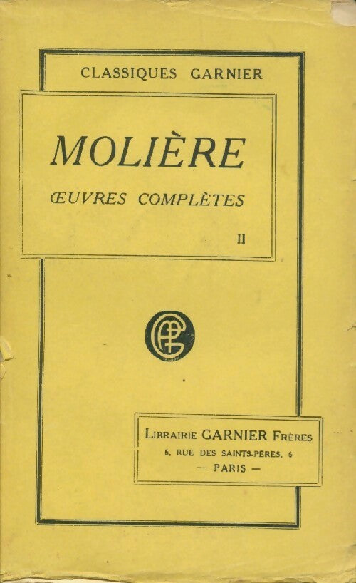 Livrenpoche : Oeuvres complètes Tome III - Molière - Livre