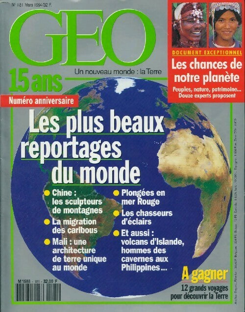 Livrenpoche : Géo n°181 : 15 ans, les plus reportages du monde - Collectif - Livre