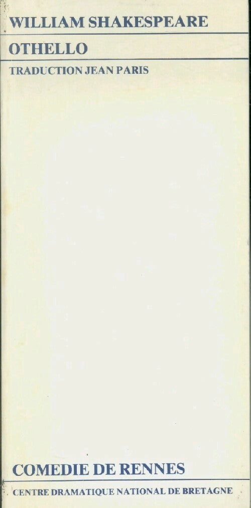 Livrenpoche : Othello - William Shakespeare, William-Shakespeare - Livre