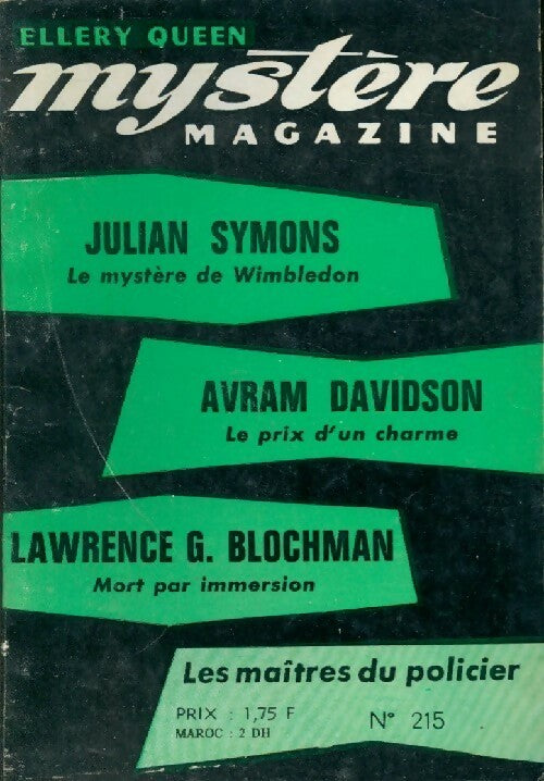 Livrenpoche : Mystère magazine n°215 - Collectif - Livre