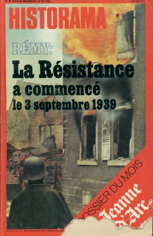 Livrenpoche : Historama n°330 : La Résistance a commencé le 3 septembre 1939 - Collectif - Livre