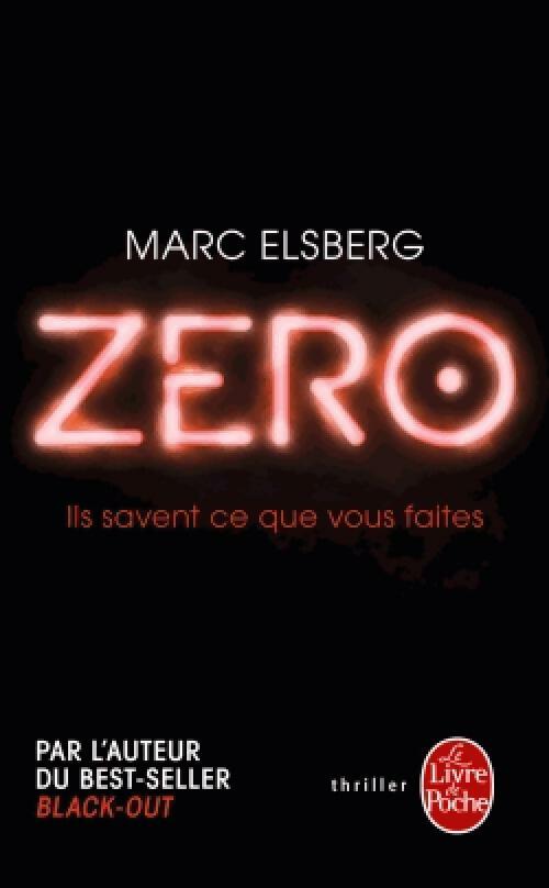 Livrenpoche : Zéro - Marc Elsberg - Livre