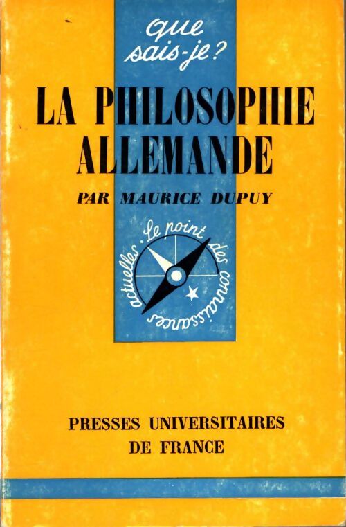 Livrenpoche : La philosophie allemande - Maurice Dupuy - Livre