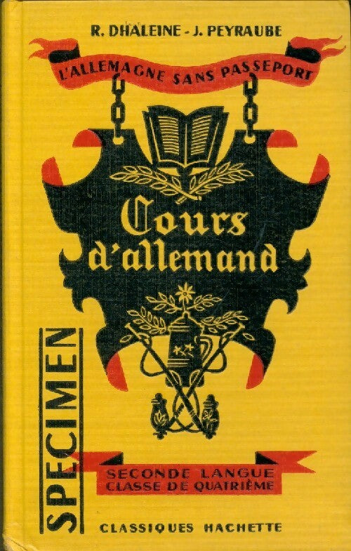 Livrenpoche : Cours d'allemand seconde langue, classe de 4e - Raymond Dhaleine - Livre