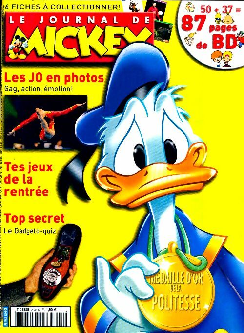Livrenpoche : Le journal de Mickey n°2934 : Médaille d'or de la politesse - Disney - Livre