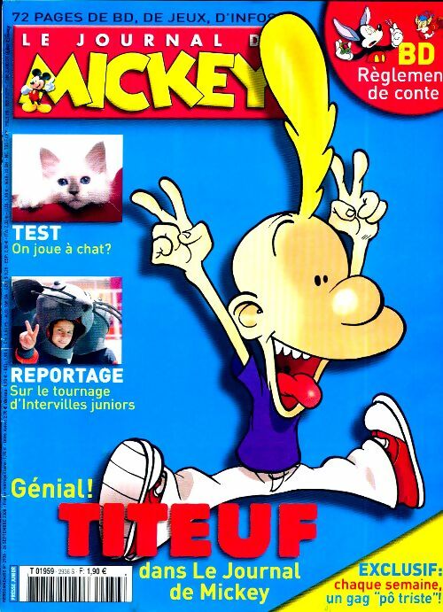 Livrenpoche : Le journal de Mickey n°2936 : Titeuf - Disney - Livre