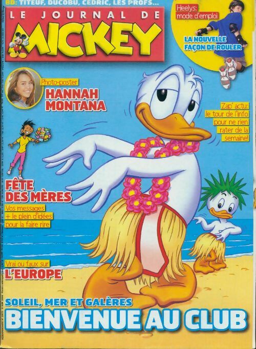 Le journal de Mickey n°2972 : Soleil, mer et galères. Bienvenue au club - Disney -  Le journal de Mickey - Livre