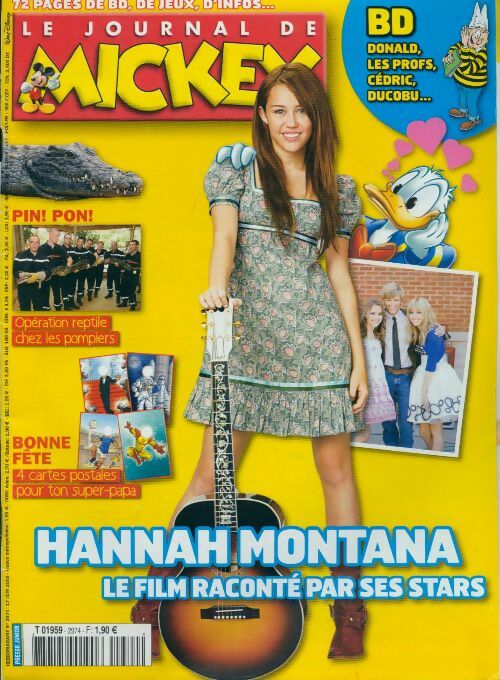 Livrenpoche : Le journal de Mickey n°2974 : Hannah Montana, le film raconté par ses stars - Disney - Livre