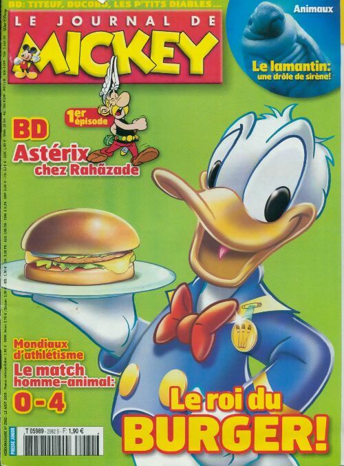 Livrenpoche : Le journal de Mickey n°2982 : Le roi du burger ! - Disney - Livre