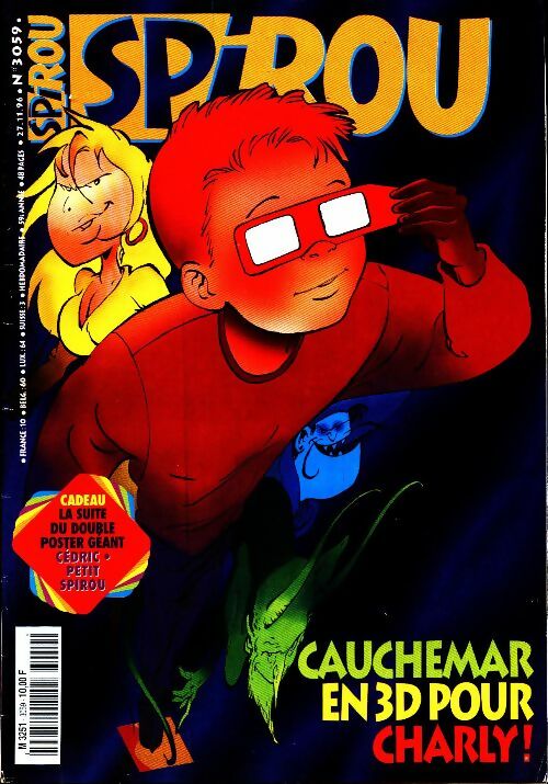 Livrenpoche : Spirou n°3059 : Cauchemar en 3D pour Charly - Collectif - Livre