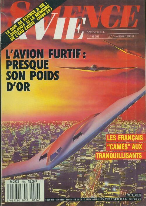 Livrenpoche : Science & vie n°856 : L'avion furtif : presque son poids d'or - Collectif - Livre