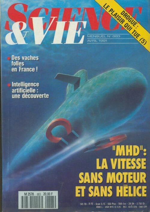 Livrenpoche : Science & vie n°883 : MHD : la vitesse sans moteur et sans hélice - Collectif - Livre