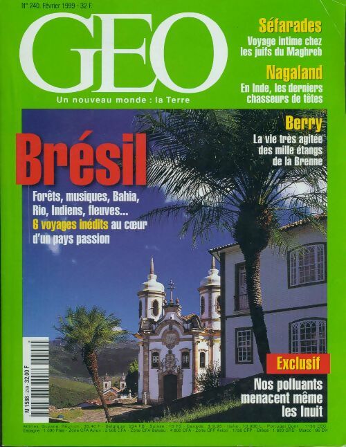 Livrenpoche : Géo n°240 : Brésil - Collectif - Livre