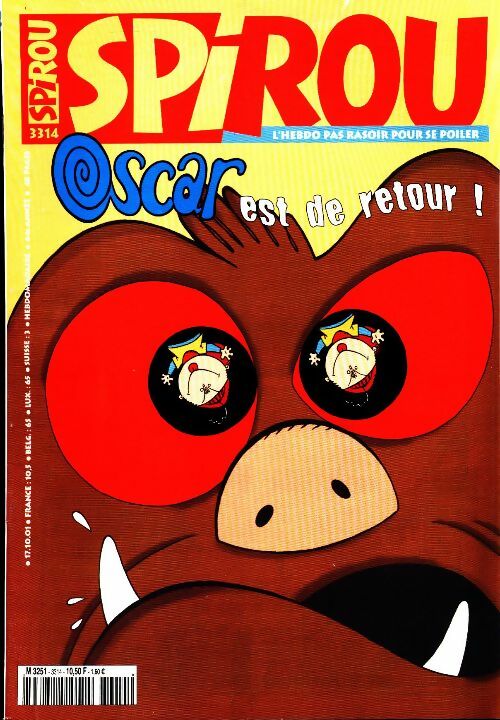 Livrenpoche : Spirou n°3314 : Oscar est de retour ! - Collectif - Livre