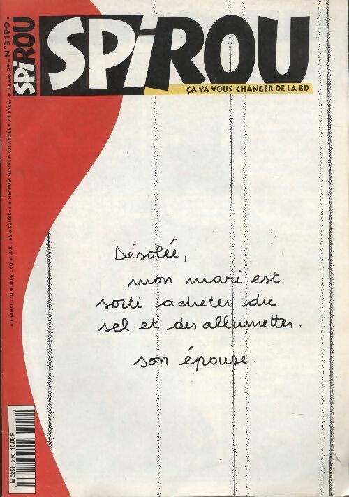 Livrenpoche : Spirou n°3190 - Collectif - Livre