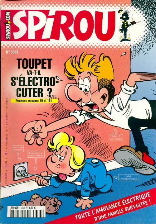 Livrenpoche : Spirou n°3363 : Toupet va-t-il s'électrocuter ? - Collectif - Livre