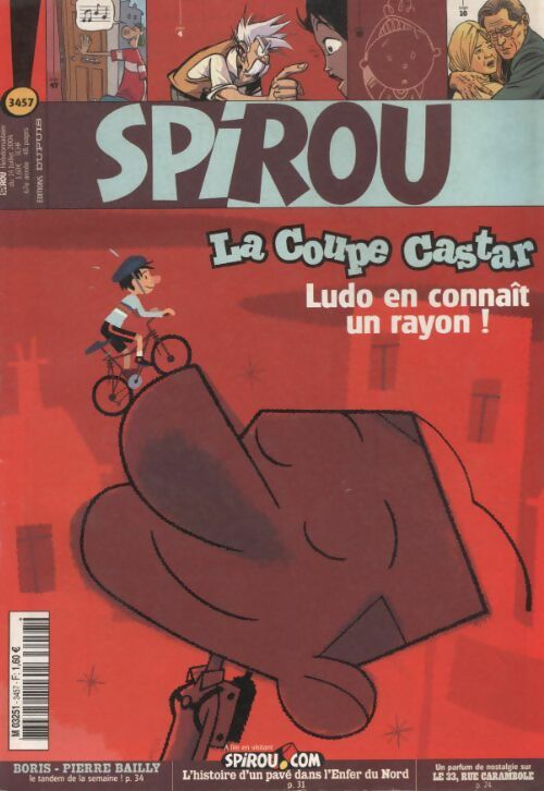 Livrenpoche : Spirou n°3457 : La coupe Castar, Ludo en connait un rayon ! - Collectif - Livre