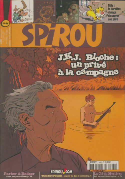 Livrenpoche : Spirou n°3486 : J.K.J Bloche : un privé à la campagne - Collectif - Livre