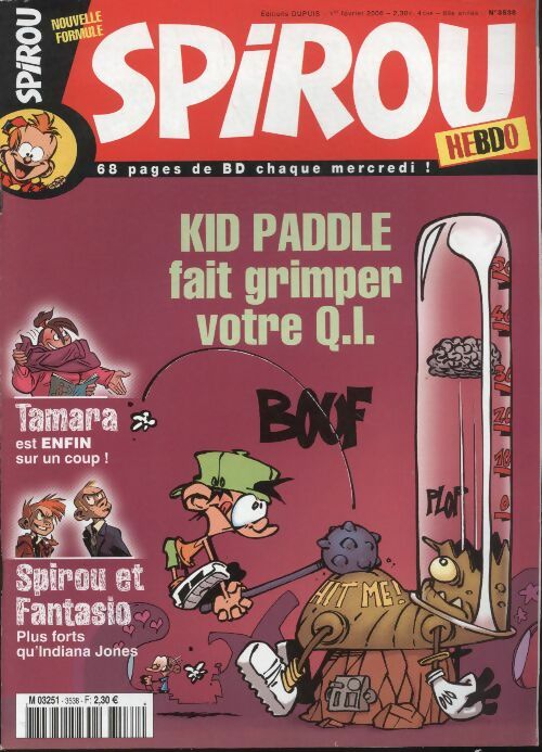Livrenpoche : Spirou n°3538 : Kid Paddle fait grimper votre Q.I - Collectif - Livre