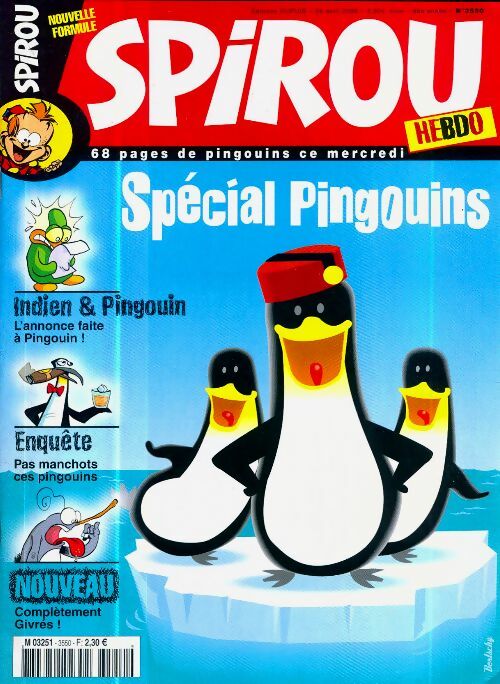Livrenpoche : Spirou n°3550 : Spécial pingouins - Collectif - Livre