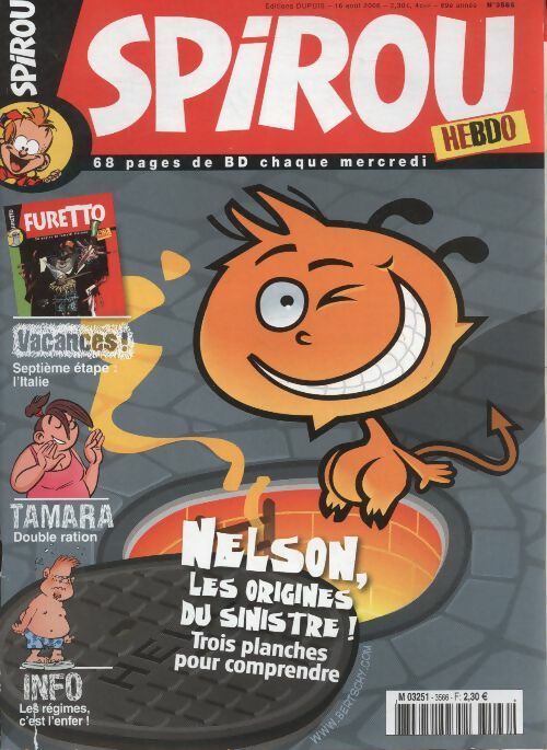 Livrenpoche : Spirou n°3566 : Nelson, les origines du sinistre ! - Collectif - Livre