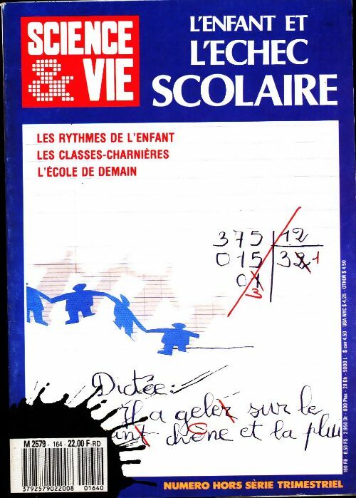Livrenpoche : Science & vie Hors-série n°164 : L'enfant et l'échec scolaire - Collectif - Livre