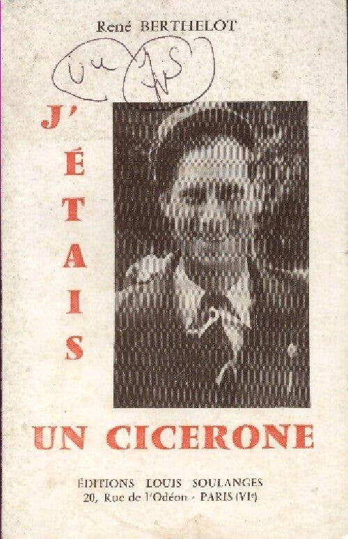 Livrenpoche : J'étais un cicerone - René Berthelot - Livre