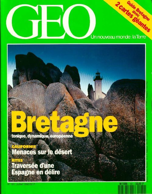 Livrenpoche : Géo n°161 : Bretagne / Californie / Rites - Collectif - Livre