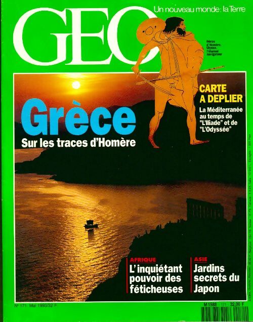 Livrenpoche : Géo n°171 : Grèce. Sur les traces d'Homère - Collectif - Livre