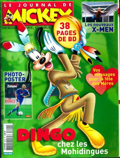 Livrenpoche : Le journal de Mickey n°2814 : Dingo chez les Mohidingues - Disney - Livre