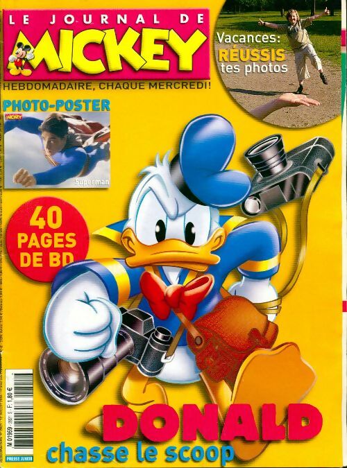 Livrenpoche : Le journal de Mickey n°2821 : Donald chasse le scoop - Disney - Livre