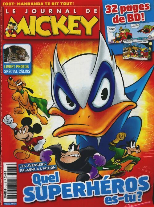 Livrenpoche : Le journal de Mickey n°3123 : Quel superhéros es-tu ? - Disney - Livre