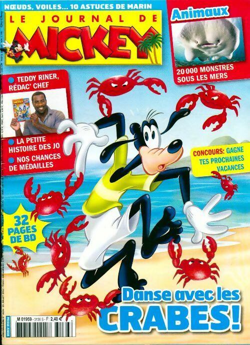 Livrenpoche : Le journal de Mickey n°3136 : Danse avec les crabes ! - Disney - Livre