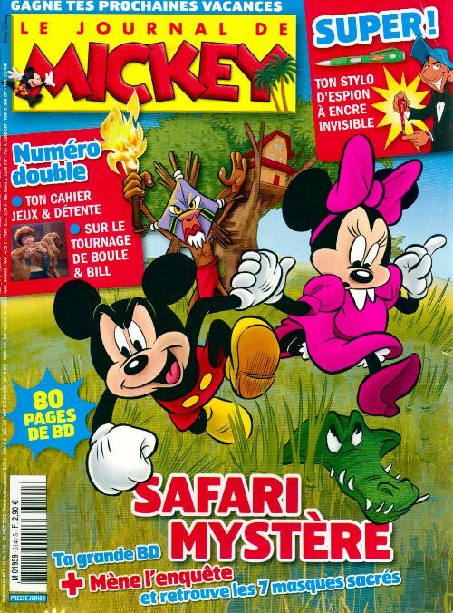 Livrenpoche : Le journal de Mickey n°3140-3141 : Safari mystère - Disney - Livre